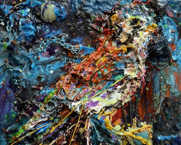 Lawrence, 2025, mixed media, 10 x 8 in. / 25.4 x 20.32 cm.