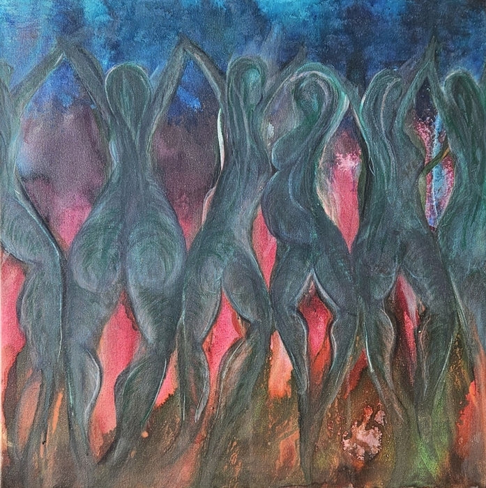 Sisterhood, 2026, ink on canvas, 24 x 24 in. / 60.96 x 60.96 cm.