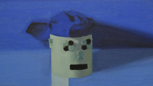 Riptopunk, 2025, oil on canvas board, 6 x 14 in. / 15.24 x 35.56 cm.