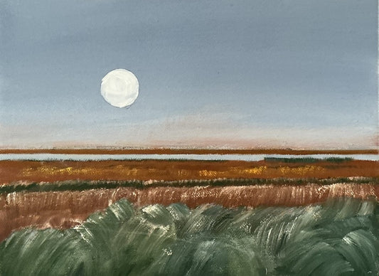 Prairie_Moon, 2026, oil on canvas, 12 x 16 in. / 30.48 x 40.64 cm.