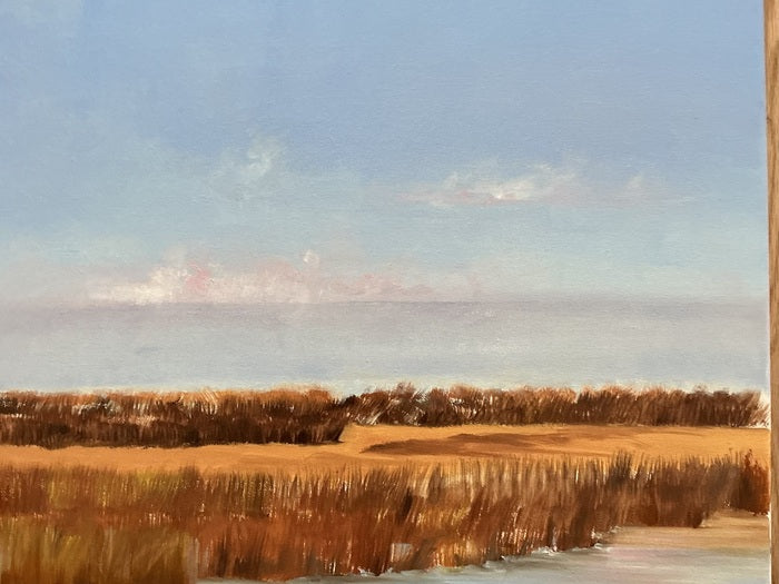 Red Grasses on the Prairie, 2026, oil, 16 x 20 in. / 40.64 x 50.8 cm.