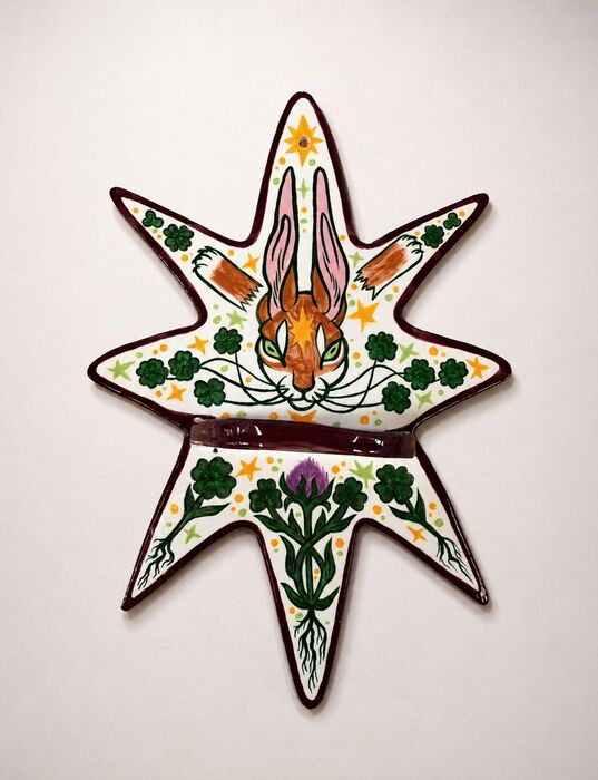 Feeling Lucky, 2026, stoneware, 13 x 19 in. / 33.02 x 48.26 cm.