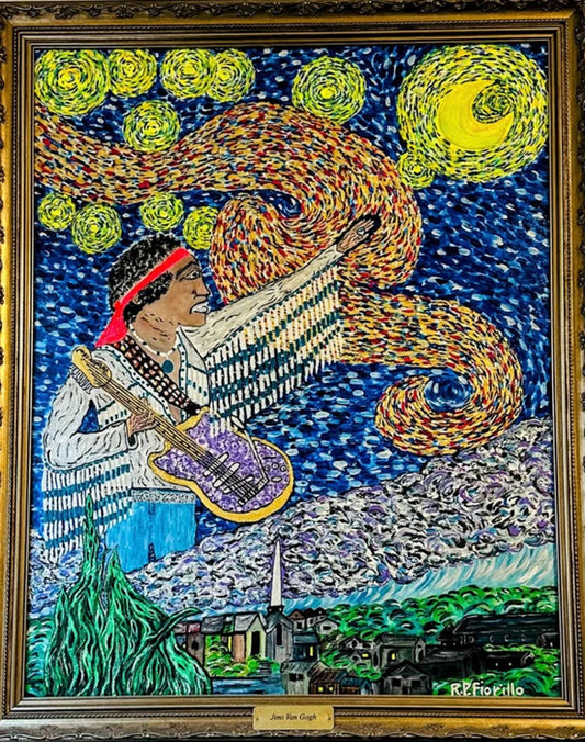 Jimi Van Gogh, 2018, acrylic on canvas, 24 x 18 in. / 60.96 x 45.72 cm.