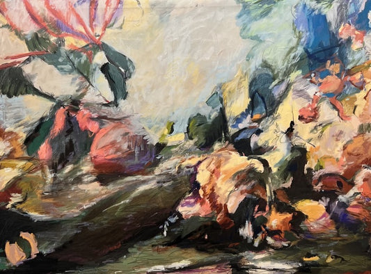 Tropical Landscape 8, 2026, mixed media, 30 x 40 in. / 76.2 x 101.6 cm.