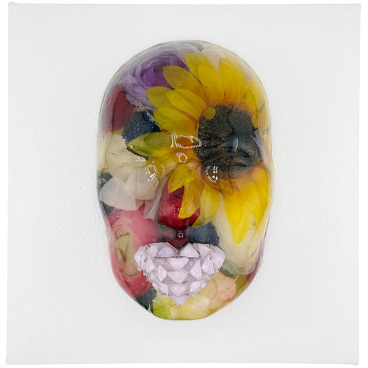 SUN [FLOWER] CHILD, 2023, epoxy resin, 10 x 6 x 10 in. / 25.4 x 15.24 x 25.4 cm.
