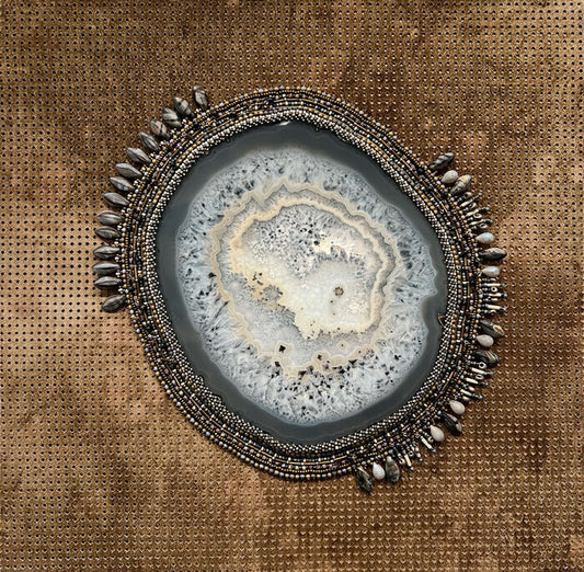 Fairer View, 2024, mixed media, 12 x 12 in. / 30.48 x 30.48 cm.