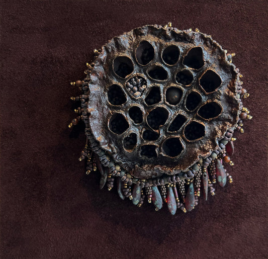 Elements Th, 2024, mixed media, 6 x 6 in. / 15.24 x 15.24 cm.