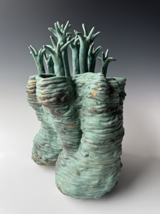 Minerva, 2026, mixed media, 13 x 9 x 10 in. / 33.02 x 22.86 x 25.4 cm.