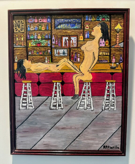 After Hours, 2022, oil, 20 x 16 in. / 50.8 x 40.64 cm.