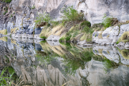 REFLECTIONS OF MEXICO - RIO GRADE RIVER, 2025, photography, 24 x 36 in. / 60.96 x 91.44 cm.