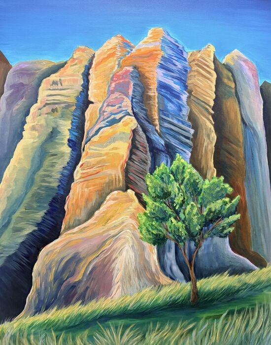 Memories of Zion, 2026, acrylic, 24 x 20 in. / 60.96 x 50.8 cm.