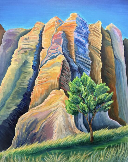Memories of Zion, 2026, acrylic, 24 x 20 in. / 60.96 x 50.8 cm.