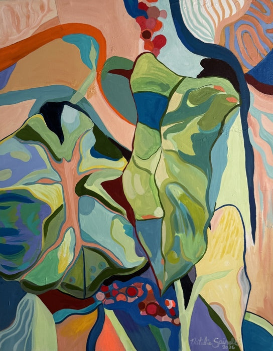 Root Song, 2026, acrylic, 60 x 48 in. / 152.4 x 121.92 cm.