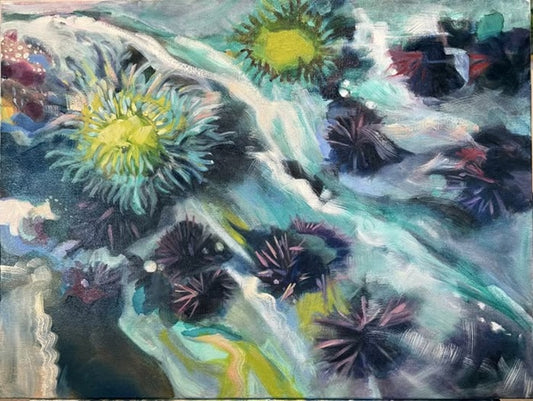 Deep Current, 2026, multimedia, 18 x 24 in. / 45.72 x 60.96 cm.