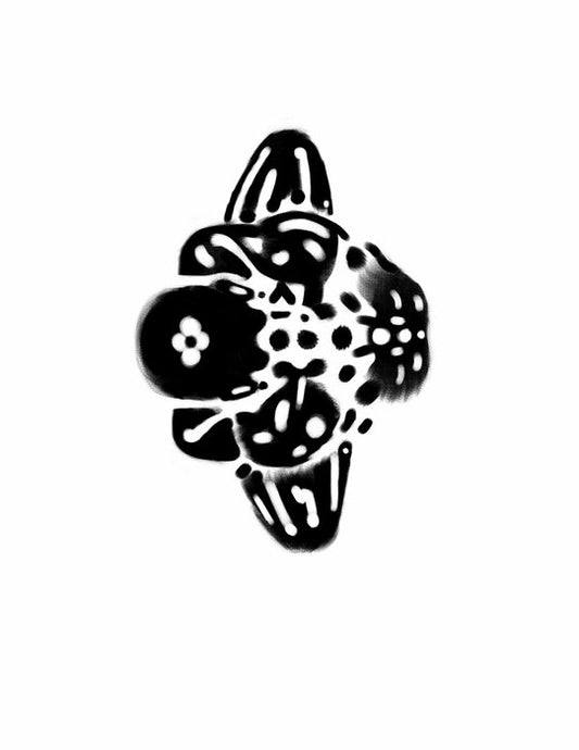 Compass, 2026, digital, 6 x 3 in. / 15.24 x 7.62 cm.