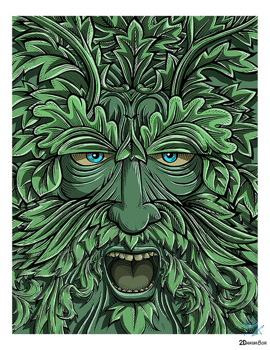 THE GREEN MAN, 2025, digital, 11 x 8.5 in. / 27.94 x 21.59 cm.