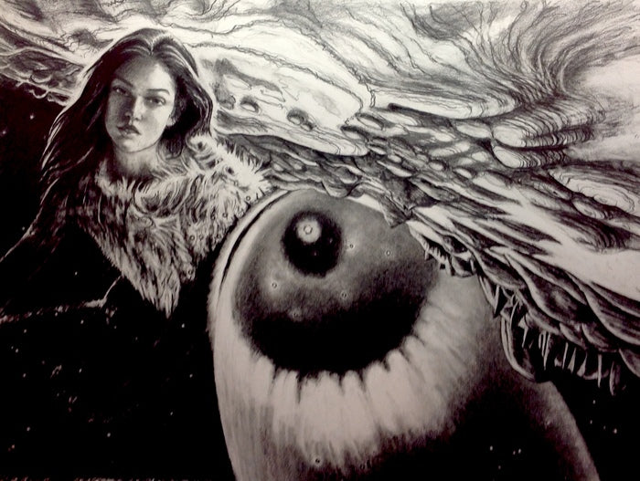 I Have Seen a Great Light, 2026, graphite on paper, 16 x 20 in. / 40.64 x 50.8 cm.