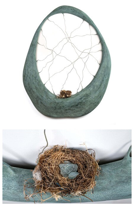 Nest Egg, 2026, mixed media, 48 x 62 in. / 121.92 x 157.48 cm.