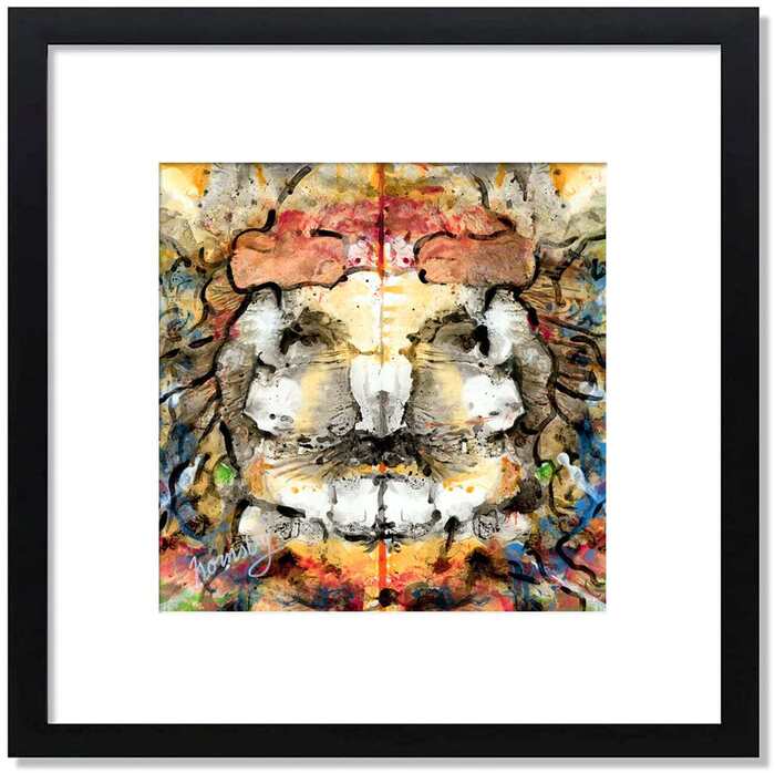 Alfredo, 2025, mixed media, 25 x 25 in. / 63.5 x 63.5 cm.
