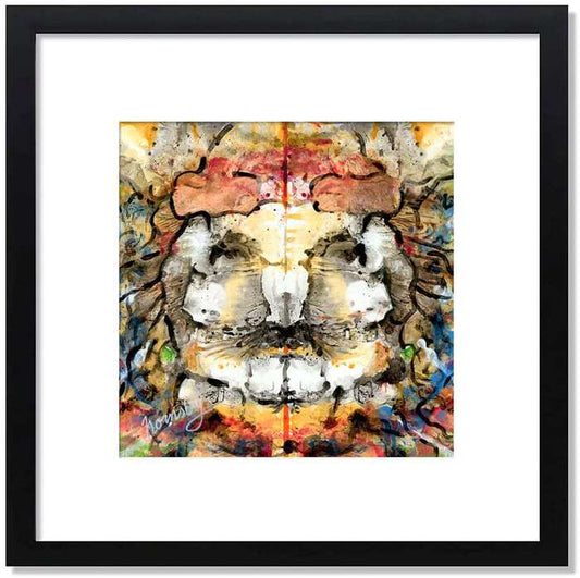 Alfredo, 2025, mixed media, 25 x 25 in. / 63.5 x 63.5 cm.