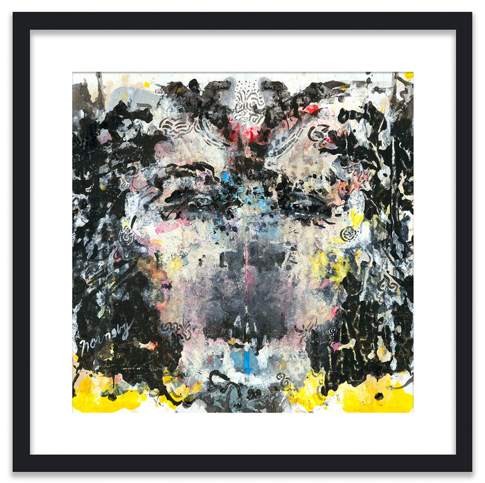 Hush, 2026, mixed media, 21 x 21 in. / 53.34 x 53.34 cm.