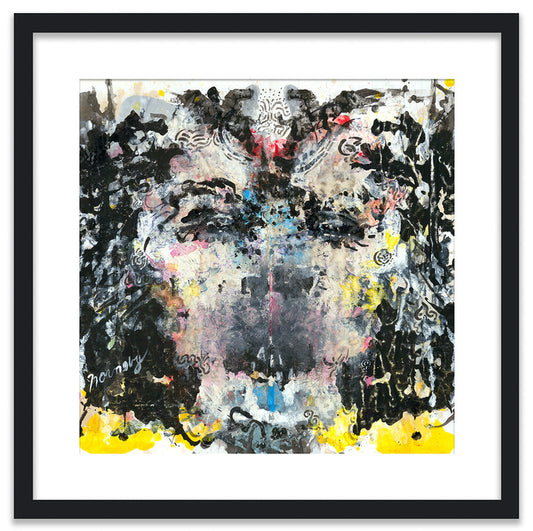 Hush, 2026, mixed media, 21 x 21 in. / 53.34 x 53.34 cm.