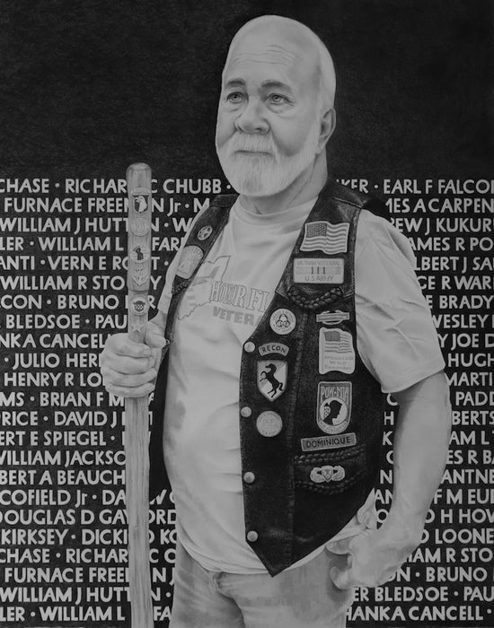 It is Our Duty to Remember, 2026, charcoal and graphite, 43 x 26 in. / 109.22 x 66.04 cm.