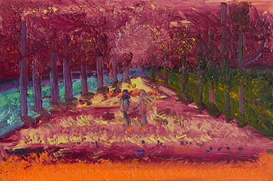 Nostalgia, 2020, oil on board, 60 x 40 cm. / 23.6 x 15.7 in.