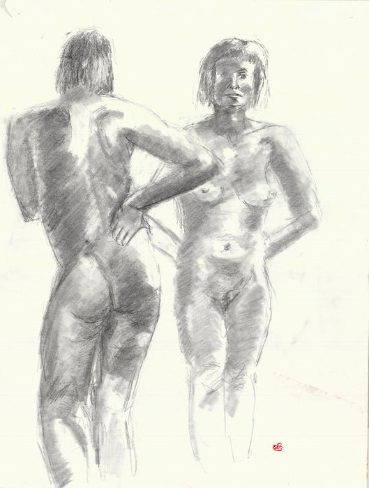 Opposites, 2026, drawing, 15 x 22 in. / 38.1 x 55.88 cm.
