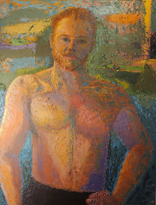 Tyler in Color, 2024, oil on canvas, 36 x 24 in. / 91.44 x 60.96 cm.