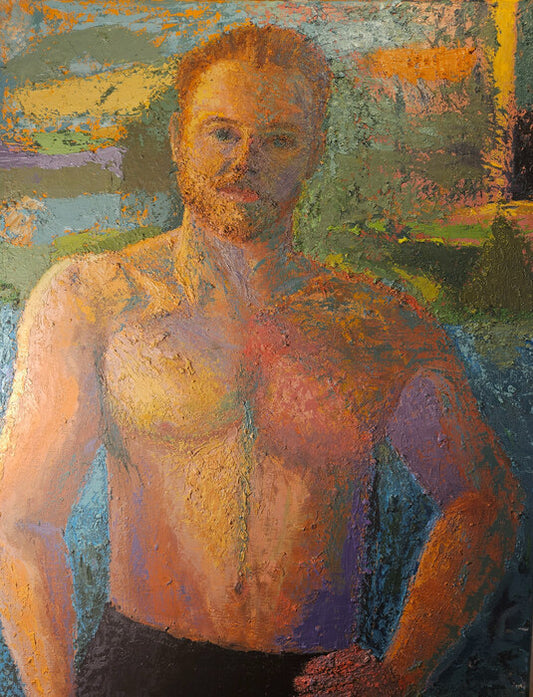 Tyler in Color, 2024, oil on canvas, 36 x 24 in. / 91.44 x 60.96 cm.