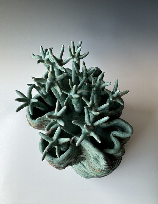 Minerva, 2026, mixed media, 13 x 9 x 10 in. / 33.02 x 22.86 x 25.4 cm.