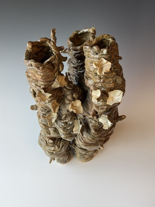 April, 2023, mixed media, 12 x 8 x 8 in. / 30.48 x 20.32 x 20.32 cm.