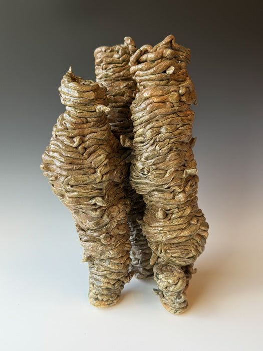April, 2023, mixed media, 12 x 8 x 8 in. / 30.48 x 20.32 x 20.32 cm.