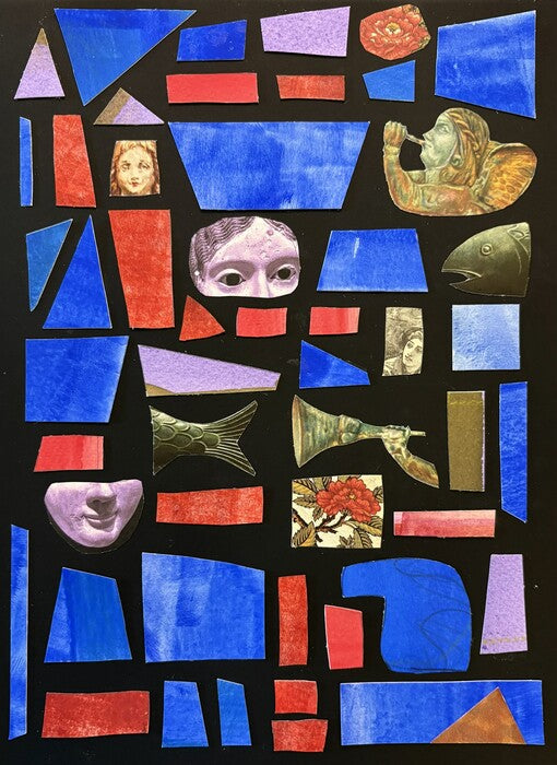 Broken Window, 2026, mixed media, 14 x 10 in. / 35.56 x 25.4 cm.