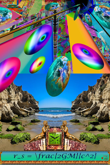 Schwarzschild Radius #2, 2026, digital print on canvas, 60 x 40 in. / 152.4 x 101.6 cm.