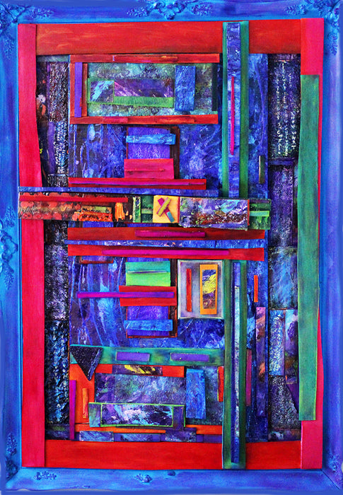 Liberation through Deception, 2025, oil and acrylic, 40 x 36 in. / 101.6 x 91.44 cm.