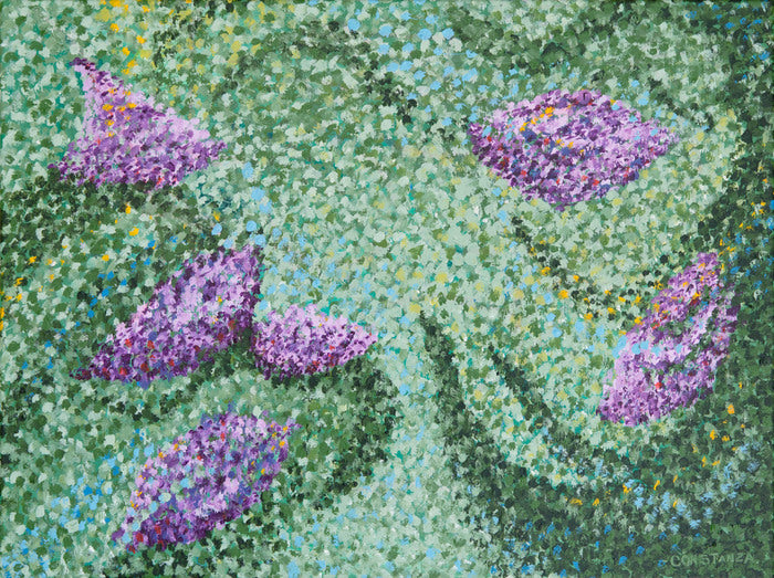 Within the Garden, 2026, acrylic, 18 x 24 in. / 45.72 x 60.96 cm.