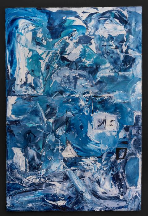 AFTER THE STORM, 2018, mixed media, 36 x 24 in. / 91.44 x 60.96 cm.