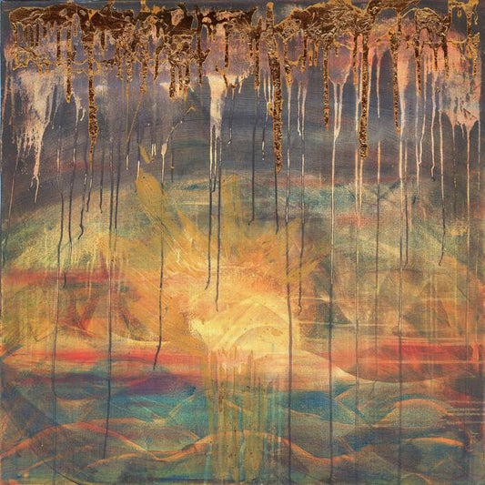 Her Luminance, Distorted, 2024, mixed media on canvas, 36 x 36 in. / 91.44 x 91.44 cm.