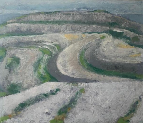 Slieve Rua, 2025, oil and wax on canvas, 38 x 32 in. / 96.52 x 81.28 cm.