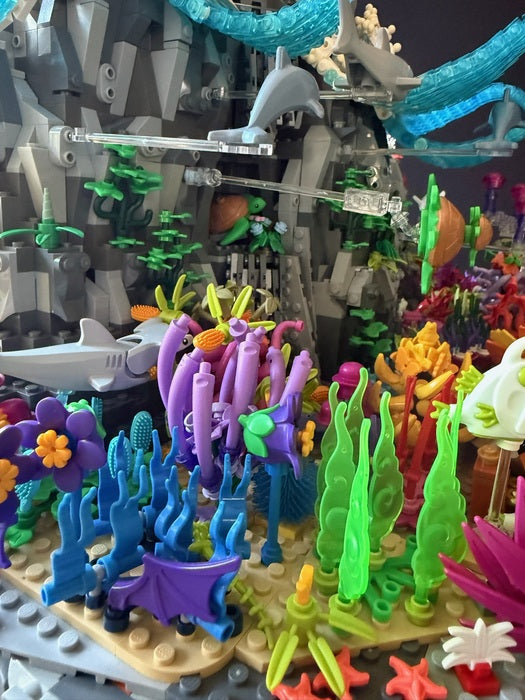 Temple Reef, 2024, LEGO elements, 24 x 21 x 21 in. / 60.96 x 53.34 x 53.34 cm.
