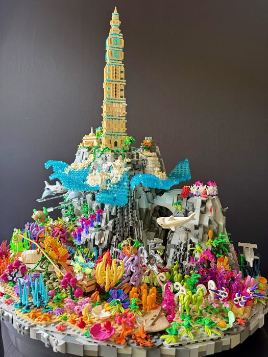 Temple Reef, 2024, LEGO elements, 24 x 21 x 21 in. / 60.96 x 53.34 x 53.34 cm.