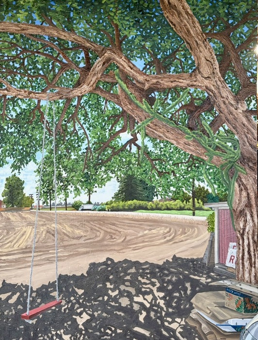 Camarillo Farmland, 2025, oil on canvas, 48 x 36 in. / 121.92 x 91.44 cm.