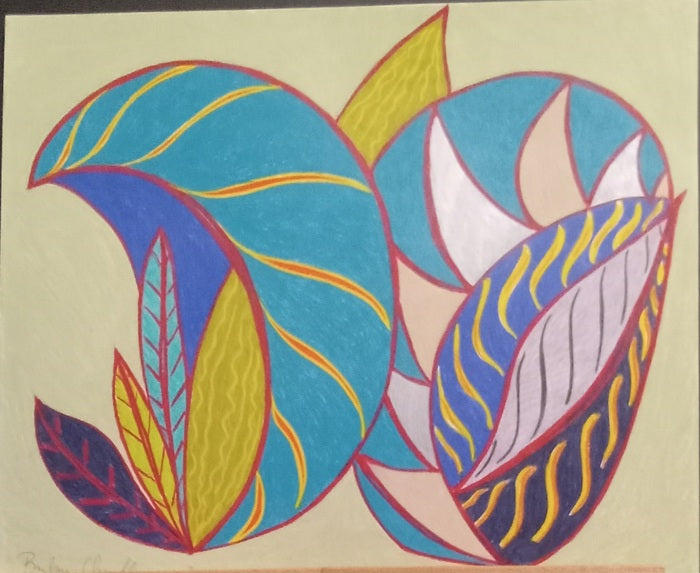 Tropical Flora, 2013, colored pencil on paper, 14 x 17 in. / 35.56 x 43.18 cm.
