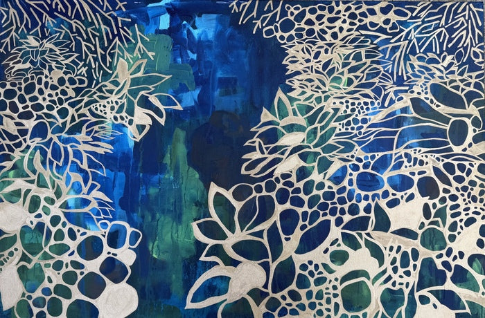 Wildness is a Necessity, 2024, acrylic and oil, 24 x 36 in. / 60.96 x 91.44 cm.