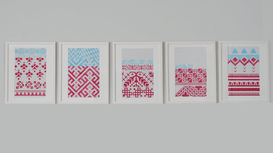 Electroknit Series, 2018, gouache on archival paper, 13 x 19 in. / 33.02 x 48.26 cm.
