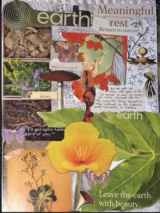 Planting Love, 2025, mixed media, 11 x 9 in. / 27.94 x 22.86 cm.
