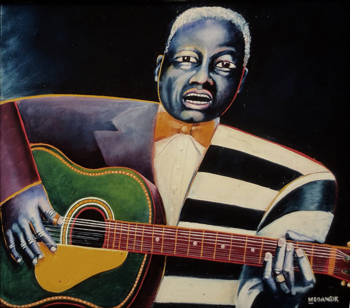 Leadbelly, 1998, oils, 17 x 20 in. / 43.18 x 50.8 cm.