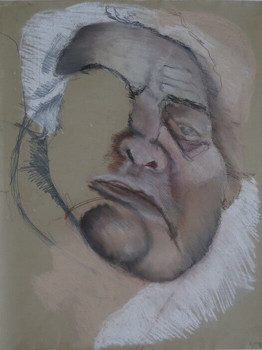 Nüchtern (Sober), 1976, pastels on paper, 62 x 48 cm. / 24.4 x 18.8 in.